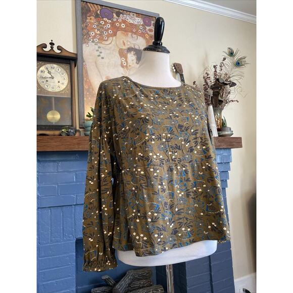 Mistral XL 1X Floral Boho Cotton Peasant Cottagecore Plus Balloon Sleeve UK - Picture 6 of 14